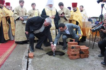 В Выгоде началось строительство нового храма (фото)