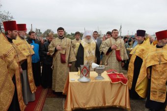 В Выгоде началось строительство нового храма (фото)