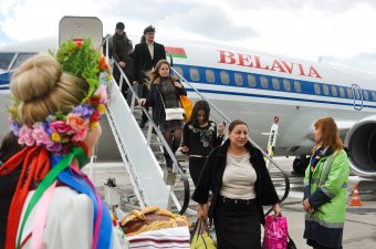 Одесса встретила первый рейс авиакомпании „Белавиа” из Минска
