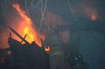 В Затоке опять горела база отдыха