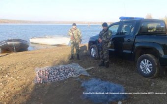 Пограничники Измаильского отряда задержали граждан Молдовы, незаконно промышлявших на озере Кагул