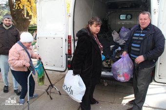 Одесская епархия оказала гуманитарную помощь инвалидам-колясочникам и нуждающимся одесситам (фото)
