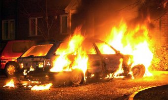 В Сергеевке неизвестные лица сожгли три автомобиля
