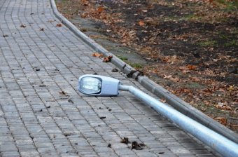 «Одесгорсвет» отчитывается об освещении парка Победы (фото)