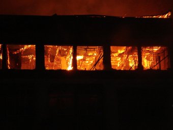 В Коминтерновском районе на месте пожара найдено тело мужчины