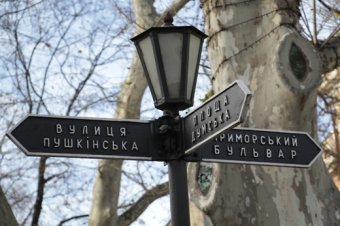 172 дерева на Приморском бульваре Одессы заново украшены разноцветной подсветкой (фото)