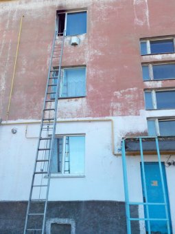 Во время пожара в с. Выгода спасены мать с ребенком (фото)