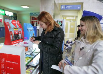 В Международном аэропорту Одесса открыли Новогоднюю почту и отметили День Святого Николая (фото)