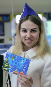 В Международном аэропорту Одесса открыли Новогоднюю почту и отметили День Святого Николая (фото)