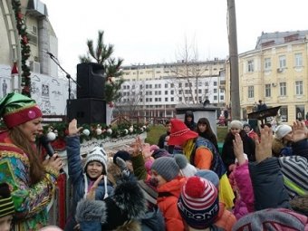 На Дерибасовской засияли огни новогодней елки (фото)