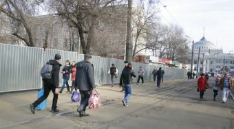 На Старосенной площади  идет подготовка к благоустройству (фото)