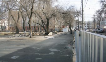 На Старосенной площади  идет подготовка к благоустройству (фото)