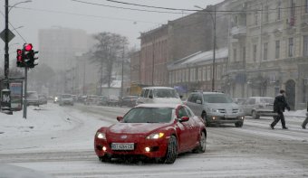 Снег в Одессе (фото)
