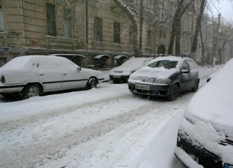 Снег в Одессе (фото)