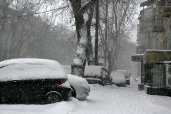Снег в Одессе (фото)