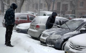 Снег в Одессе (фото)