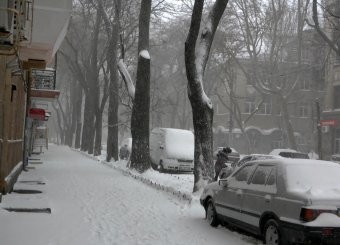 Снег в Одессе (фото)