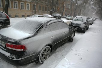 Снег в Одессе (фото)