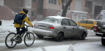 Снег в Одессе (фото)