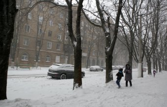 Снег в Одессе (фото)