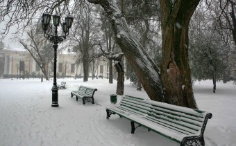 Снег в Одессе (фото)