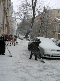 Снег в Одессе (фото)
