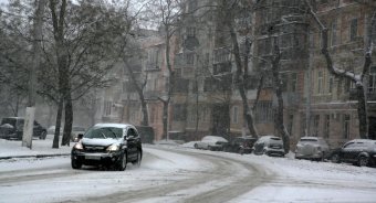Снег в Одессе (фото)