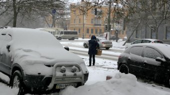 Снег в Одессе (фото)