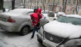 Снег в Одессе (фото)