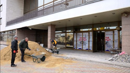 Реконструкция здания Морвокзала (фоторепортаж)