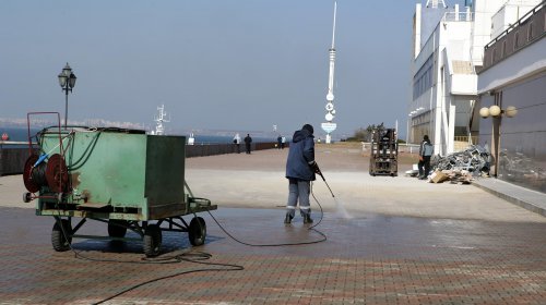 Одесский морвокзал лишился знаменитых зеркальных окон