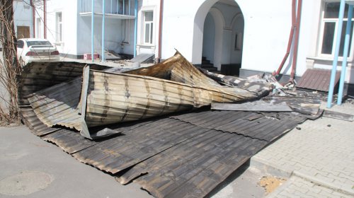 Одесса: крыша Дома Лидерса рухнула