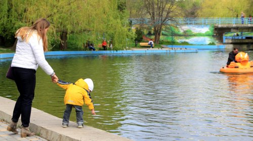 Загорающие черепахи, моделисты и дети: весна в одесских парках (фоторепортаж)
