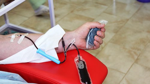 Полицейские сдали кровь для пострадавших в ДТП и зоне АТО