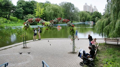 Пруд в парке Победы чистят от ила
