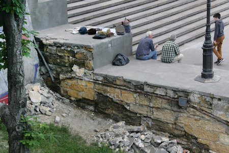 Ремонт Потемкинской лестницы (фоторепортаж)