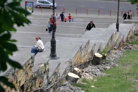 Ремонт Потемкинской лестницы (фоторепортаж)