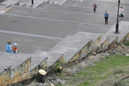 Ремонт Потемкинской лестницы (фоторепортаж)