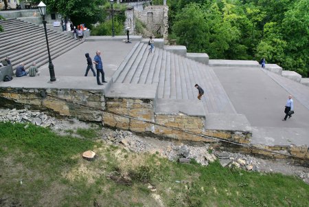 Ремонт Потемкинской лестницы (фоторепортаж)