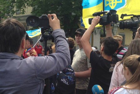 В Киеве ветераны АТО освистали участников «антитрухановского майдана»