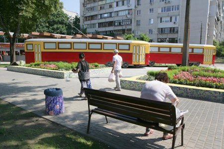 В Одессе появились кафе-трамваи