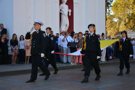 В Одессе День города начался с подъема Флага и «похода» к Дюку (фото)
