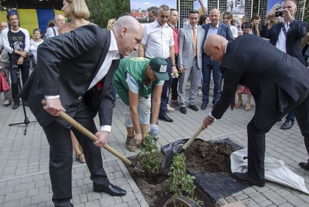 Розы «Регенсбург» отныне пустили корни в одесском Лунном сквере (фото)