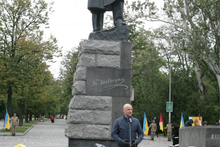 По традиции празднования Дня защитника Украины в Одессе начались торжественной церемонией в парке имени Шевченко (фоторепортаж)