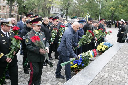 По традиции празднования Дня защитника Украины в Одессе начались торжественной церемонией в парке имени Шевченко (фоторепортаж)