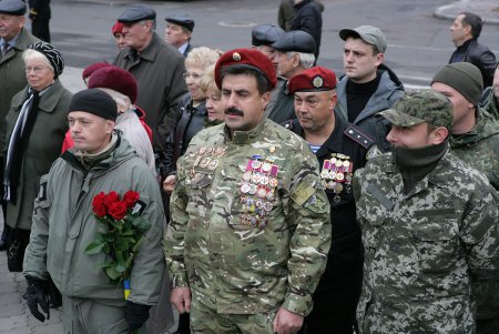 По традиции празднования Дня защитника Украины в Одессе начались торжественной церемонией в парке имени Шевченко (фоторепортаж)