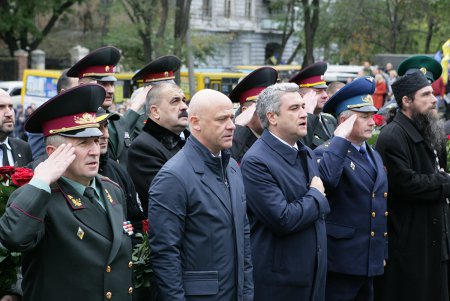 По традиции празднования Дня защитника Украины в Одессе начались торжественной церемонией в парке имени Шевченко (фоторепортаж)