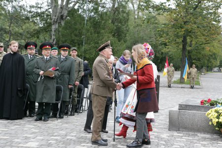 По традиции празднования Дня защитника Украины в Одессе начались торжественной церемонией в парке имени Шевченко (фоторепортаж)