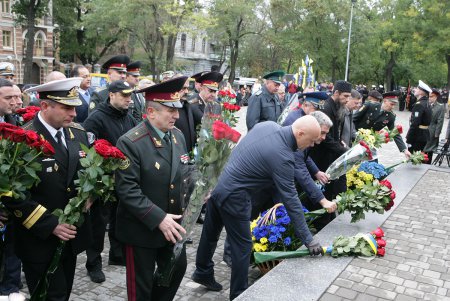 По традиции празднования Дня защитника Украины в Одессе начались торжественной церемонией в парке имени Шевченко (фоторепортаж)