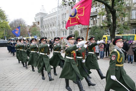 По традиции празднования Дня защитника Украины в Одессе начались торжественной церемонией в парке имени Шевченко (фоторепортаж)